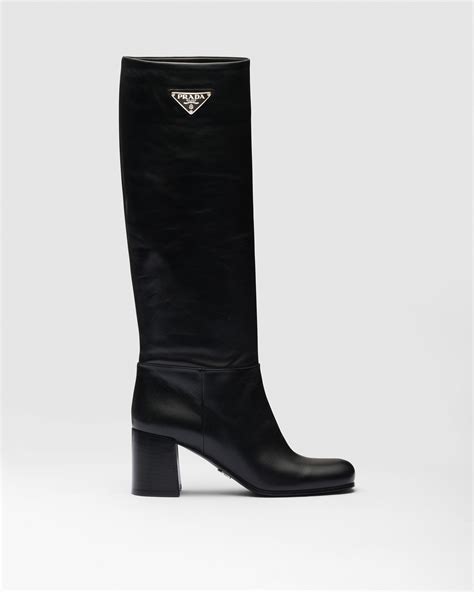 prada learher boots|Prada snakeskin boots.